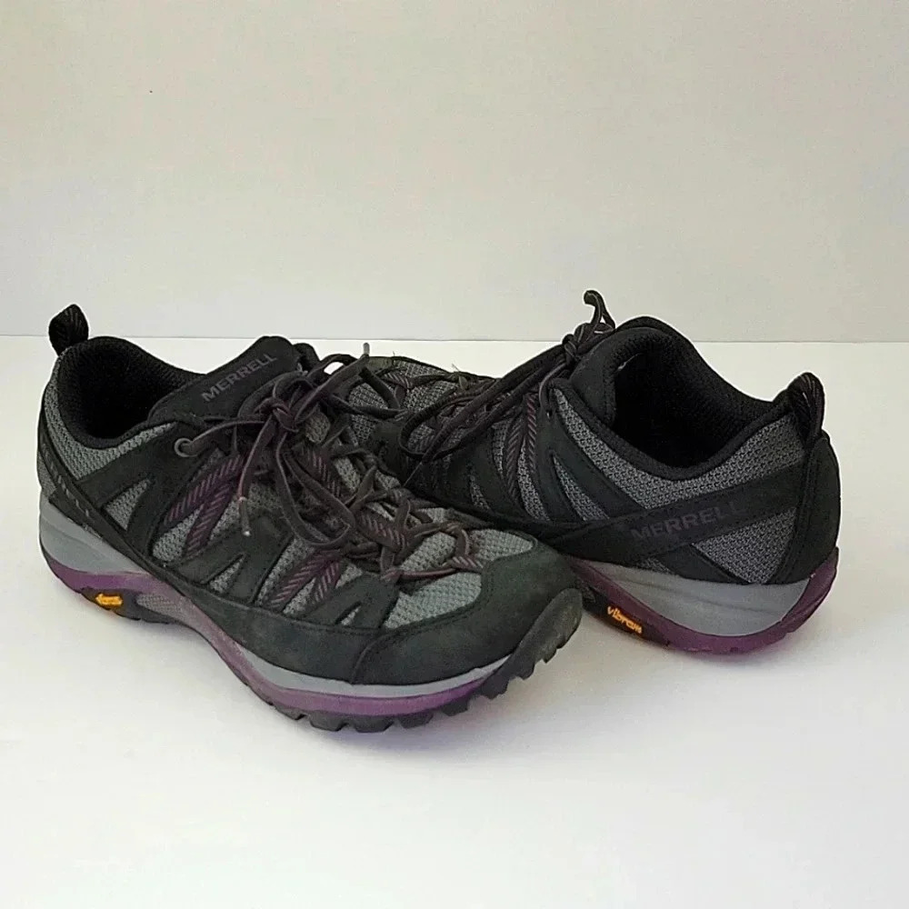 Merrell Siren Sport 3 Athletic Trail Shoes Black/ Blackberry Size 7W